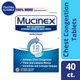 Mucinex 12 Hour Chest Congestion Medicine Tablets, 40 count