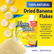 Nana Flakes 100% Pure Banana Flakes Medical Food Powder - Decrease Fat Intake & Natural Remedy for Diarrhea & Heart Burn - Great Source of Protein & Fiber - Single Serve (50 Packets)