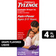 Children's Tylenol Pain + Fever Relief Medicine, Grape, 4 fl. oz