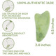 Daily Concepts Gua Sha Jade Facial Tool, Renews Skin by Increasing Blood Flow and Flushing Out Lymphatic Drainage, Stimulating Skin for Radiant Results!