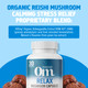 OM MUSHROOM SUPERFOOD Relax Mushroom Capsules, 90 Count, 30 Days, Reishi Mushrooms, Ashwagandha, GABA, L-Theanine, Magnesium, Adaptogens for Stress Support (Formerly Gently Zen, Packaging May Vary)