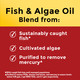 Nature Made Omega 3 Fish Oil and Algae Oil Supplements, 1200mg, Omega 3 Supplement for Heart, Brain and Eyes Support, One Per Day, 60 Softgels