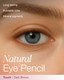 Mineral Fusion Eye Pencil (Dark Brown - Touch) - Eyeliner with Soothing Chamomile, Meadowfoam & Vitamin E - Smooth & Long Lasting, Hypoallergenic, Non-Irritating Eye Makeup