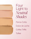 Mineral Fusion Makeup Cream Concealer Eye Palette Quad - 4 Light to Neutral Shades - Indulgence - Blemish Concealer & Under Eye Brightener - With Vitamin C & E - Hypoallergenic