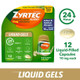 Zyrtec 24 Hour Allergy Relief Liquid Gels, Antihistamine Capsules with Cetirizine HCl Allergy Medicine for All-Day Relief from Runny Nose, Sneezing, Itchy Eyes & More, 12 Count