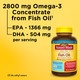 Nature Made Extra Strength Omega 3 Fish Oil Supplements, 2800mg, Fish Oil Omega 3 Supplements as Ethyl Esters for Healthy Heart, Brain, Eyes, Mood Support, 60 Softgels, 30 Day Supply