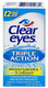 Clear Eyes Triple Action Lubricant Eye Drops Relieves Redness 0.5 Oz Pack of 6