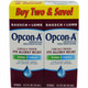 Bausch & Lomb Opcon-A Eye Allergy Relief Drops Itching & Redness 2 ct Pack of 3