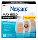 Nexcare Max Hold Waterproof Bandages, Stays On for 48 Hours, Flexible Bandages for Fingers, Knees and Heels - 60 Pack Clear Waterproof Bandages