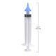 EZY DOSE Ear Wax Removal Syringe Tri-Stream Tip, Prevents Ear Infections, Safe and Effective, Easy to Use, Perfect for Kids and Adults, 20mL Capacity Clear, BPA Free