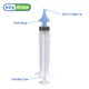 EZY DOSE Ear Wax Removal Syringe Tri-Stream Tip, Prevents Ear Infections, Safe and Effective, Easy to Use, Perfect for Kids and Adults, 20mL Capacity Clear, BPA Free