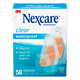 Nexcare Waterproof Clear Bandages Assorted Sizes, 50 Bandages