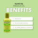 Hollywood Beauty Olive Hair Oil, 2 oz - Fights Hair Breakage, Adds Shine, Heat Protection, Moisturizes Hair & Skin, Antioxidant-Rich