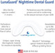 LunaGuard Nighttime Dental Guard  Comfortable Mouth Guard for Bruxism - Custom Fitted Protection for Teeth Grinding and Jaw Clenching Plus Storage Case