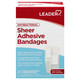 Leader Sheer Adhesive Bandages, Packs ofBlends with Skin, Helps Prevent Infection, Long Lasting, Comfortable Protection for First Aid and Wound Care, Compare to Band-Aid, Assorted Sizes, 20 ct.