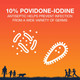 Betadine Antiseptic First Aid Solution, Povidone-iodine 10%, Infection Protection, Kills Germs In Minor Cuts Scrapes And Burns, No Sting Promise, No Alcohol or Hydrogen Peroxide, 8 FL OZ