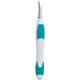 LEADER Tweezers Slant Tip Precision, Easy Grip, Non-Slip Rubber, Stainless Steel, Great Precision for Eyebrows, Facial Hair, Splinter and Ingrown Hair Removal