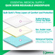 Essential Medical Supply Quik-Sorb 24" x 35" Quilted Birdseye Cotton Reusable Underpad - Waterproof Incontinence Bed Pads for Adults, Washable and Reusable Bed Pads with Birdseye Cotton Topsheet