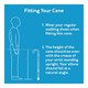 Carex Round Handle Aluminum Walking Cane for Women - Adjustable Walking Cane - Silver, 1 Count