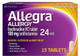 Allegra Fexofenadine HCl 180mg 24 Hour Allergy Relief Non-Drowsy Tablets 15 Each