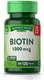 Nature's Truth Biotin 1000mcg | 120 Tablets | Vegan, Non-GMO, Gluten Free Supplement