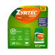 Zyrtec 24 Hour Allergy Relief Tablets, 10 mg Cetirizine HCl Antihistamine Allergy Medicine, 30 ct Red