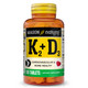 MASON NATURAL Vitamin K2 + D3, 100,Day Supply, with Calcium for Normal Bone and Muscle Support, Tablets
