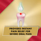 Orajel 4X for Toothache & Gum Pain: Severe Cream Tube 0.33oz- From Oral Pain Relief Brand