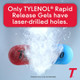 Tylenol Extra Strength Acetaminophen Rapid Release Gels, Extra Strength Pain Reliever & Fever Reducer, Gelcaps with Laser-Drilled Holes, 500 mg Acetaminophen, 50 ct