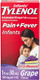 Infants' Tylenol Oral Suspension Liquid Medicine with Acetaminophen, Baby Fever Reducer & Pain Reliever for Minor Aches & Pains, Sore Throat, Headache & Toothache, Grape Flavor, 1 fl. oz