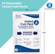 Dynarex Disposable Ice Packs for Injuries - Instant Cold Packs for First Aid, Swelling, Sprains & Abrasions - Single Use Cold Pack & Cold Compress Packs for Joint & Muscle Pain - 24-Pack, 5x9-Inch