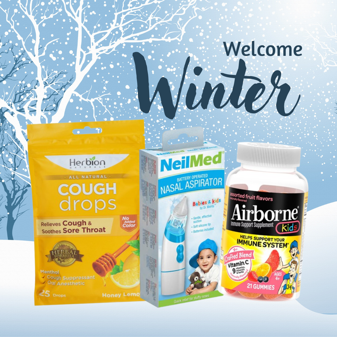 Vitamins and winter household staples