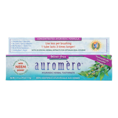 Hey Ren Toothpaste Auromere Toothpaste - Mint-Free - 4.16 oz. - Hey Pharma