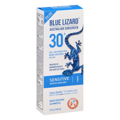Blue Lizard - Mineral Sunscreen Lotion - Sensitive - SPF 30 - 5 fl oz ...