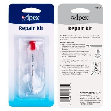 Apex Eyeglass Repair Kit, Model No 71013-1 Ea (Pack of 2) - Hey Pharma