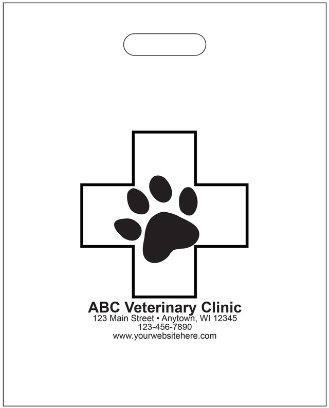 PTS2- Personalized Plastic Tote Bag - 9" x 12"