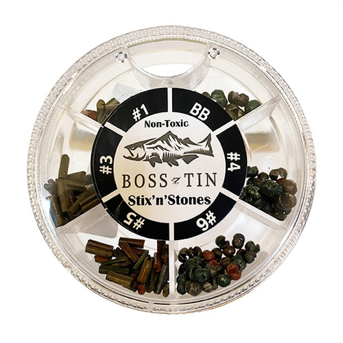 Boss Tin Stix n Stones on-Toxic Split Shot