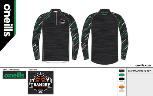 Tramore Basketball Club Daly Half Zip Top (Adults)