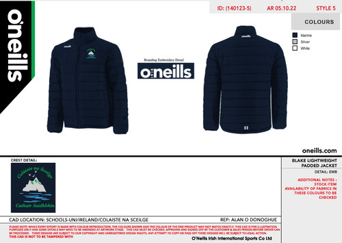 Colaiste Na Sceliga Blake Padded Jacket (Adults)