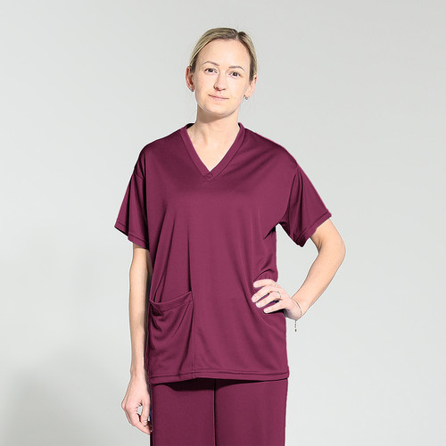 Maroon (Unisex) Scrubs Top