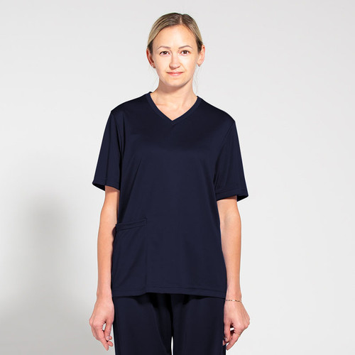 Ladies Navy Blue Scrubs Set