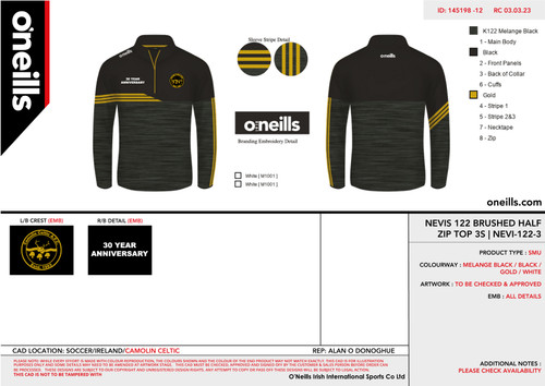 Camolin Celtic Nevis Halfzip Top (Youths)