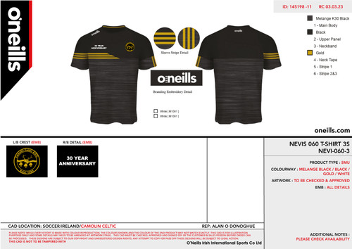 Camolin Celtic Nevis T-Shirt (Youths)