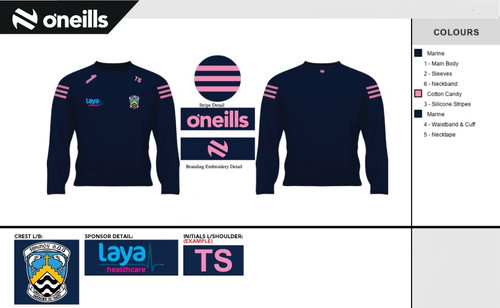 Fermoy Ladies FC Voyager Brushed Crew Neck Sweatshirt (Ladies)