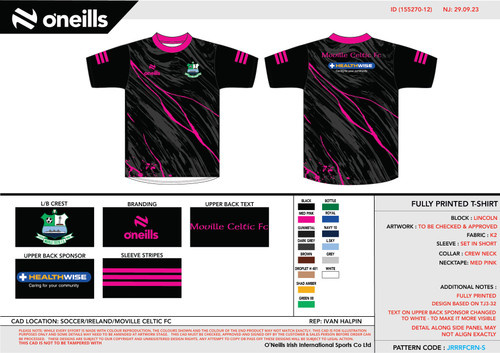 Moville Celtic Lincoln T-Shirt Girls (Adults)