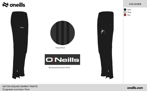 Drogheda Institute Aston Skinny Tracksuit Bottoms (Adults)