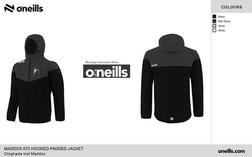 Drogheda Institute Maddox Hooded Padded Jacket (Adults)