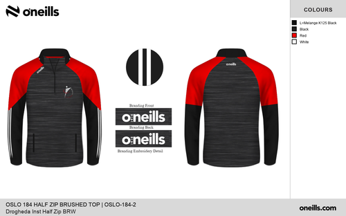 Drogheda Institute Oslo Brushed Half Zip Top (Adults)