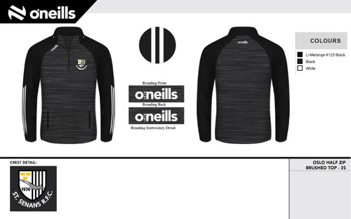 St. Senans RFC Oslo Brushed Half Zip Top (Youths)