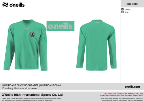 Enniskerry YC Hurricane Windbreaker Green (Youths)